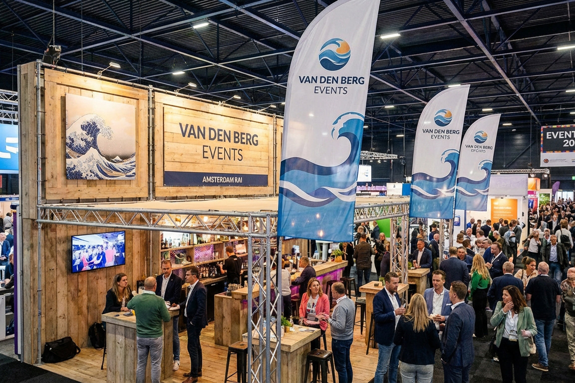 Beachflags bedrukken voor beurzen en evenementen