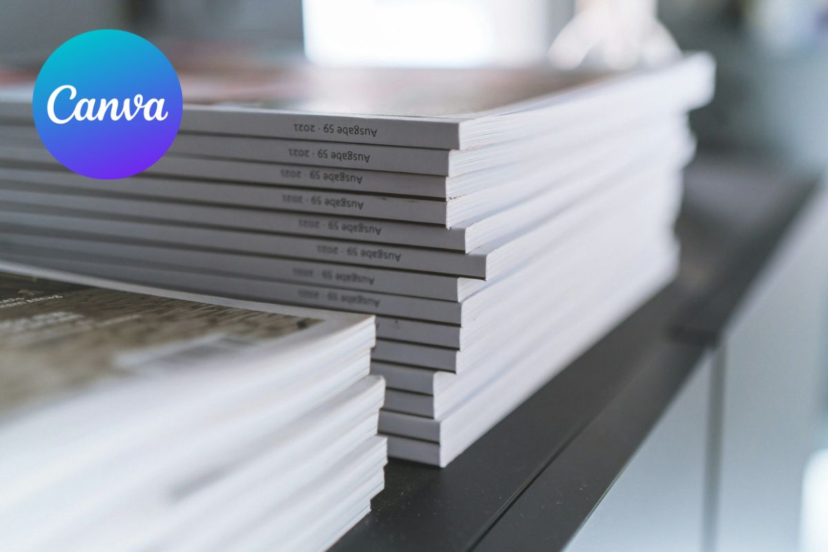Gelijmde brochures ontwerpen in Canva